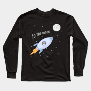 Crypto to the Moon Long Sleeve T-Shirt